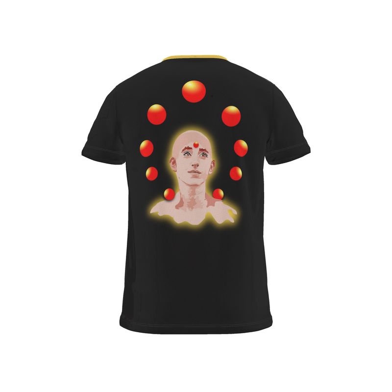 BoomGoo® T-shirt (unisex) pop art "Dany" 3bg iGuru Spheres glow black