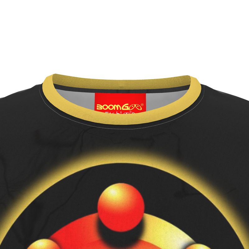 BoomGoo® T-shirt (unisex) pop art "Dany" 3bg iGuru Spheres glow black