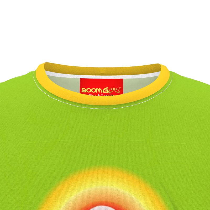 BoomGoo® T-shirt (unisex) pop art "Dany" 5b iGuru logo on green