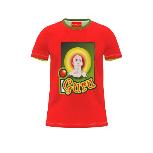 BoomGoo® T-shirt (unisex) pop art "Dany" 5rg iGuru logo on red
