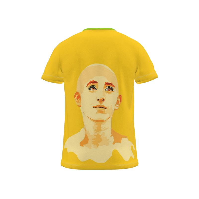 Pop art all-over print : ) T-shirt • Dany 6y iGuru circles on yellow