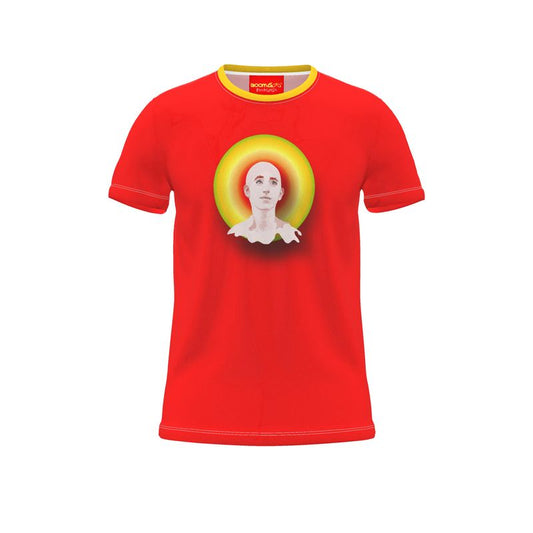 Pop art all-over print : ) T-shirt • Dany 6r iGuru circles on red