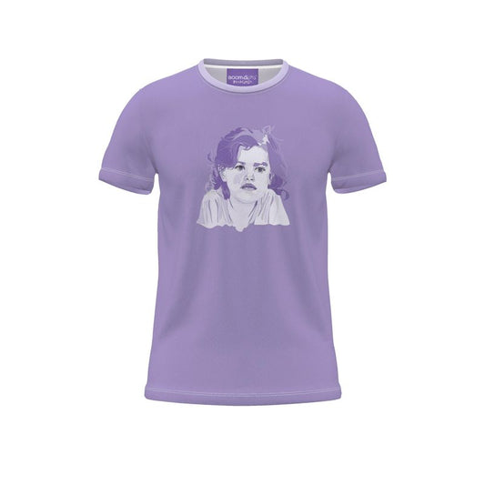 BoomGoo® T-shirt (unisex) pop art "EuroPhili Girl" 1sL sketch Lavender