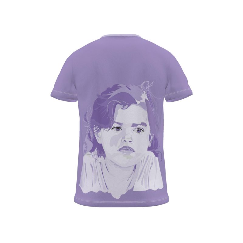 BoomGoo® T-shirt (unisex) pop art "EuroPhili Girl" 1sL sketch Lavender