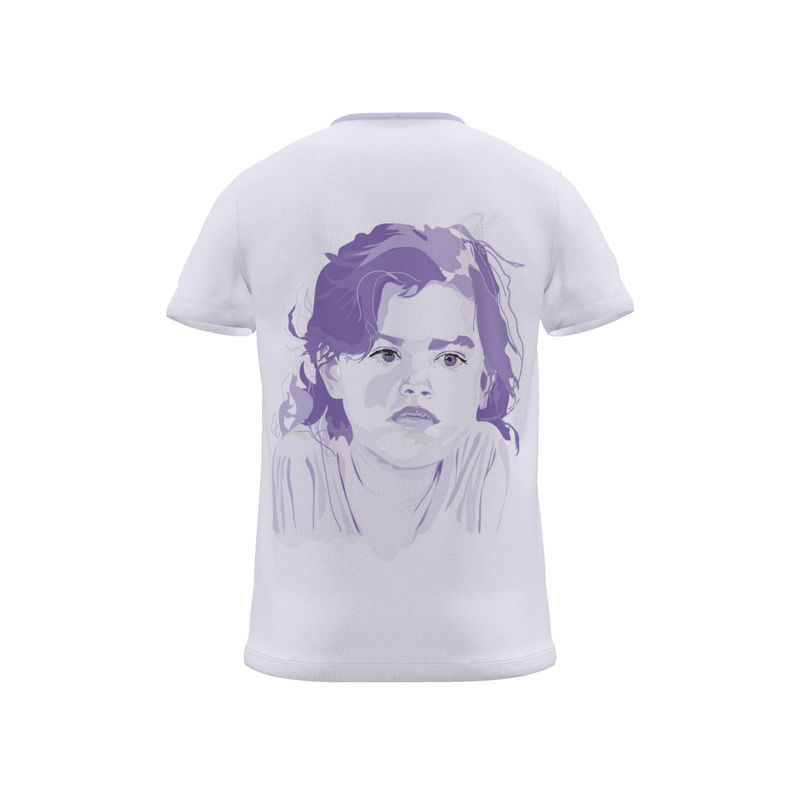 BoomGoo® T-shirt (unisex) pop art "EuroPhili Girl" 1cL on Lavender