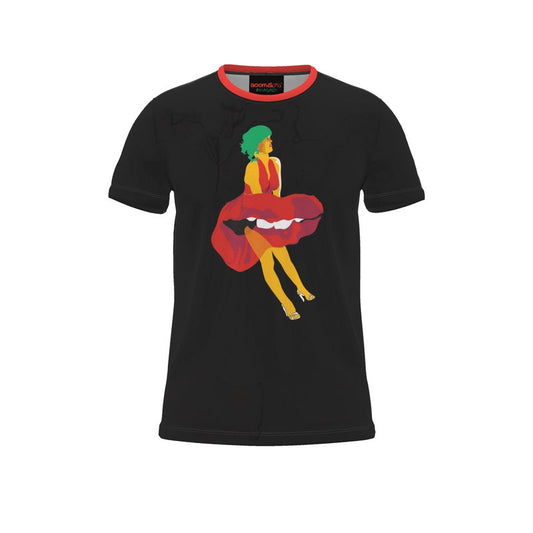 BoomGoo® T-shirt (unisex) pop art "Marylin too" 1b on black
