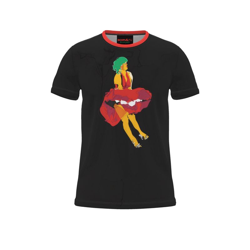Copy of BoomGoo® T-shirt (unisex) pop art "Marylin too" 1sb on black
