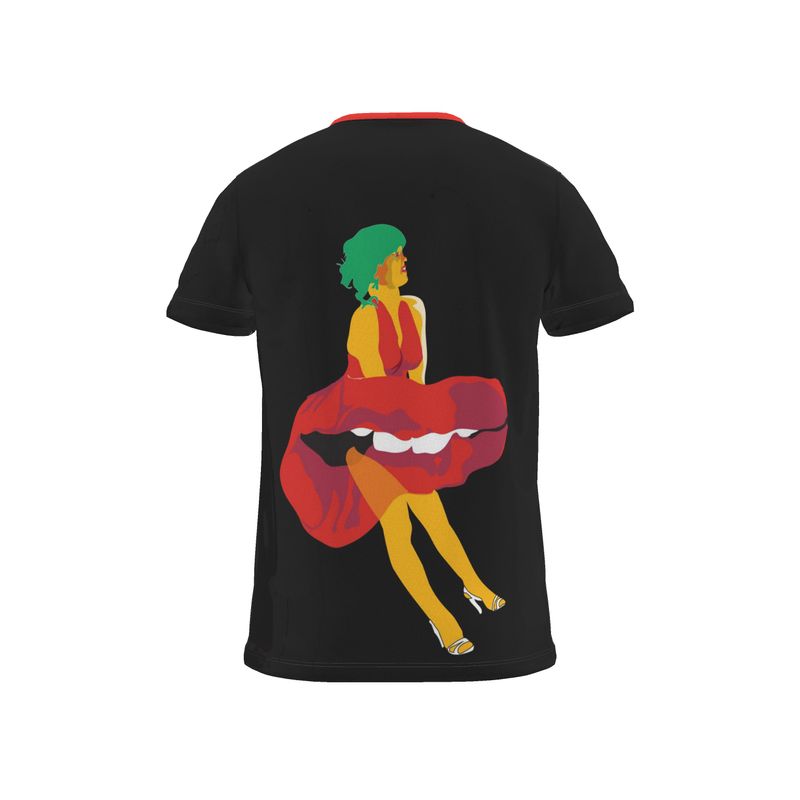 Copy of BoomGoo® T-shirt (unisex) pop art "Marylin too" 1sb on black