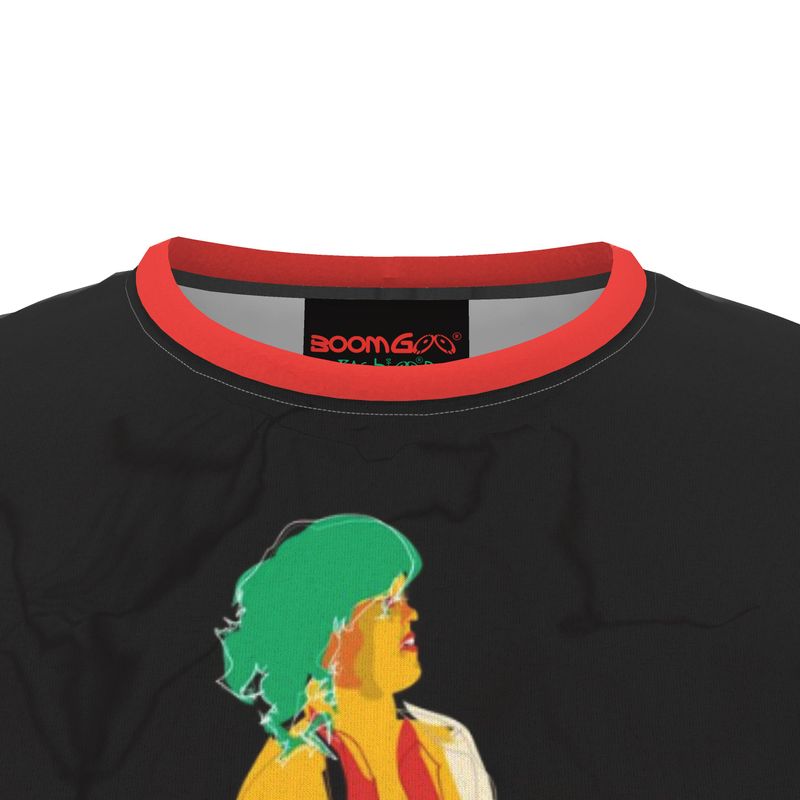 Copy of BoomGoo® T-shirt (unisex) pop art "Marylin too" 1sb on black