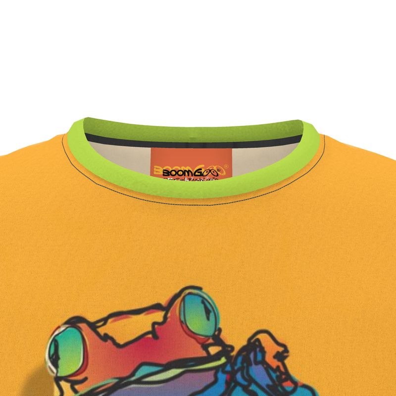 BoomGoo® T-shirt (unisex) "frrrog" 1sy yellow