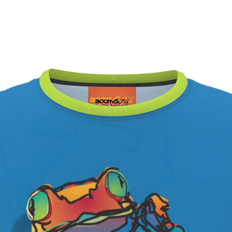 BoomGoo® T-shirt (unisex) "frrrog" 1s blue