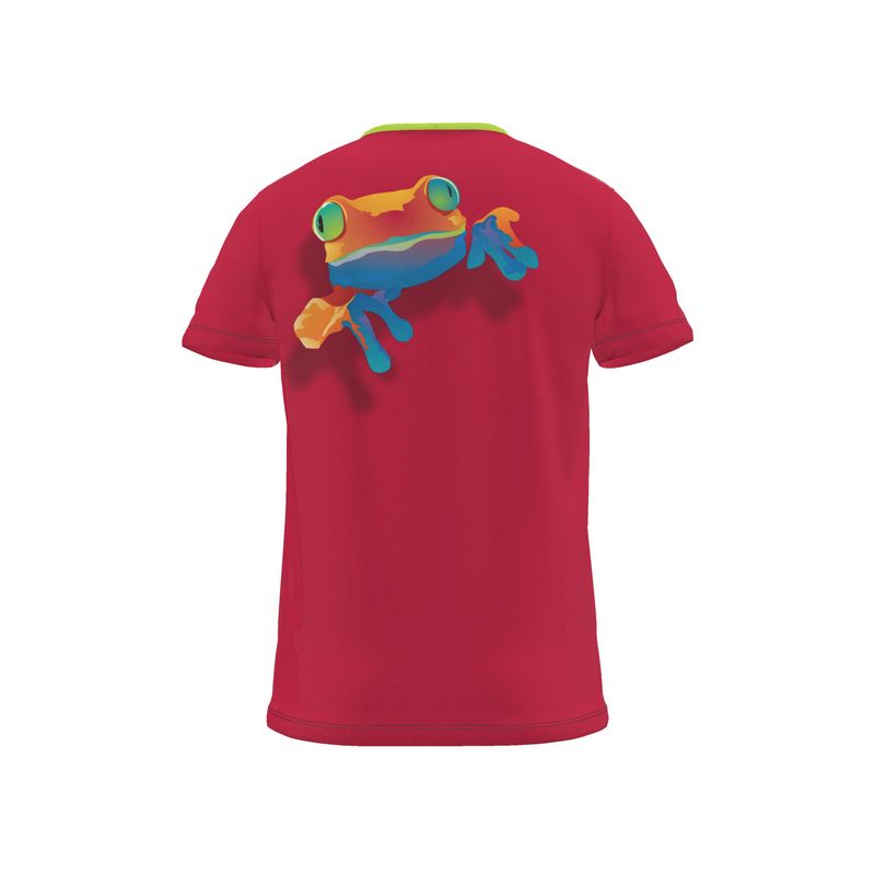 BoomGoo® T-shirt (unisex) "frrrog" 1r on red