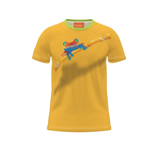 BoomGoo® T-shirt (unisex) "frrrog" 1y on yellow