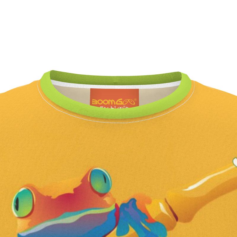 BoomGoo® T-shirt (unisex) "frrrog" 1y on yellow