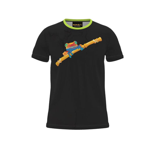 BoomGoo® T-shirt (unisex) "frrrog" 1b on black