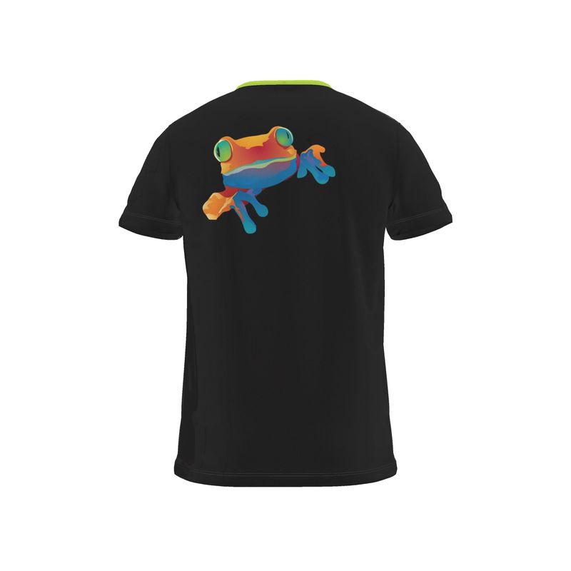 BoomGoo® T-shirt (unisex) "frrrog" 1b on black
