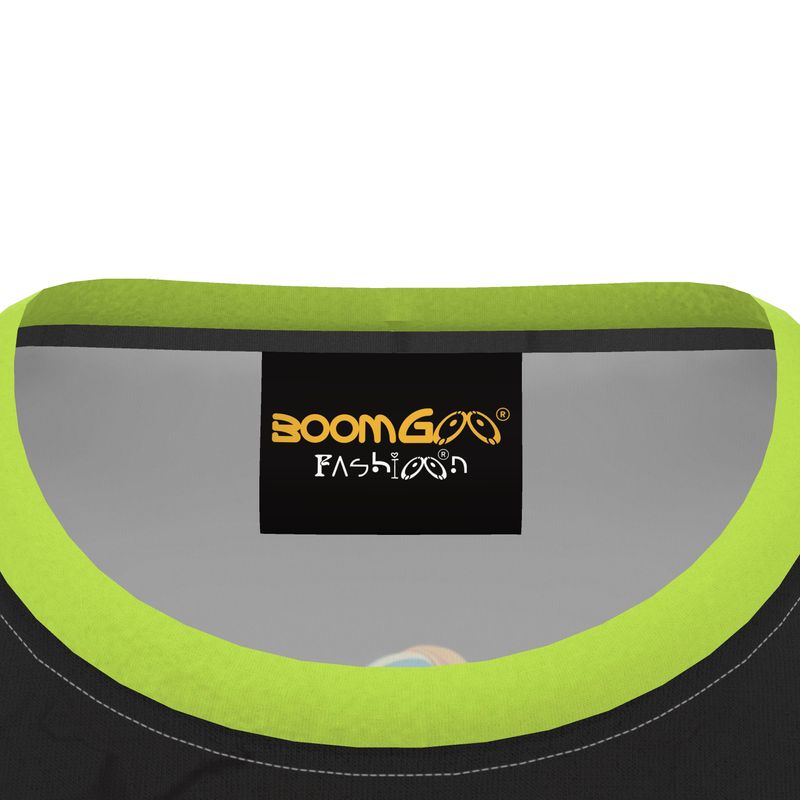 BoomGoo® T-shirt (unisex) "frrrog" 1b on black