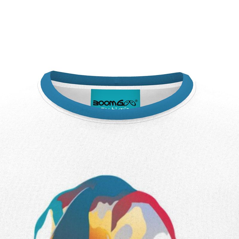 BoomGoo® T-shirt (unisex) pop art "Papapapenguin" 1c crop