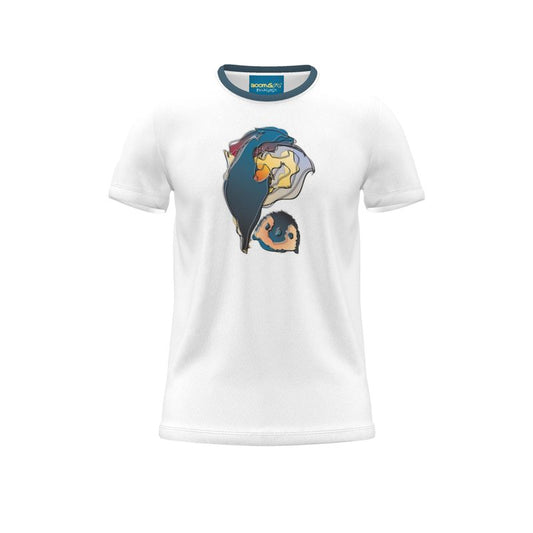 BoomGoo® T-shirt (unisex) pop art "Papapapenguin" 1hs heads