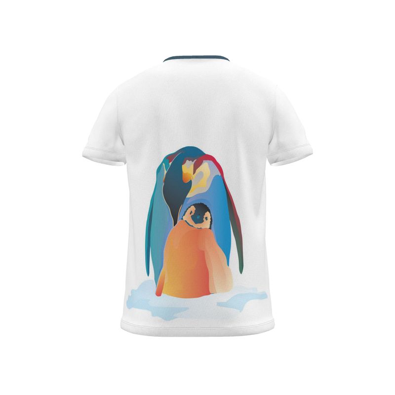 BoomGoo® T-shirt (unisex) pop art "Papapapenguin" 1hs heads