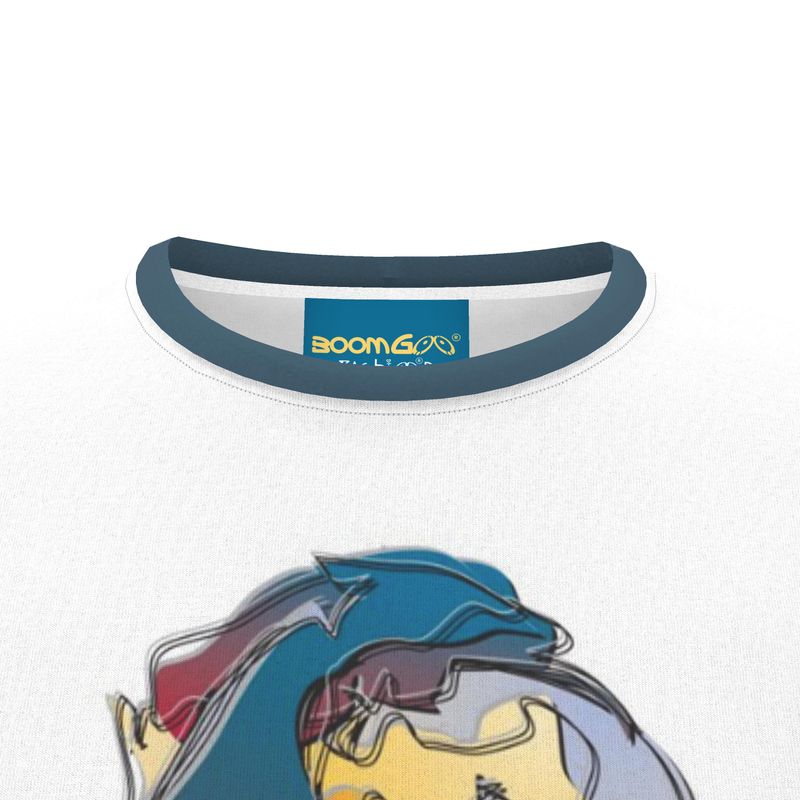 BoomGoo® T-shirt (unisex) pop art "Papapapenguin" 1hs heads