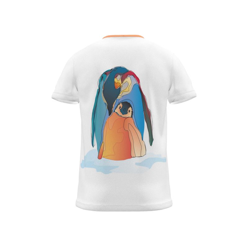 BoomGoo® T-shirt (unisex) pop art "Papapapenguin" 1hcs head sketch