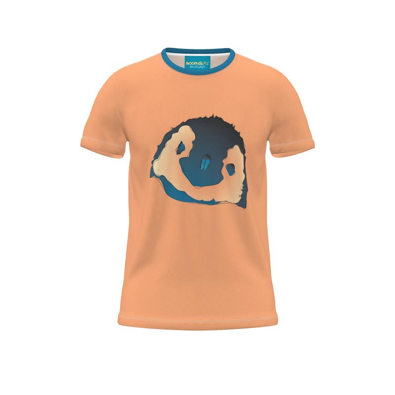 BoomGoo® T-shirt (unisex) pop art "Papapapenguin" 1hcsp head peach