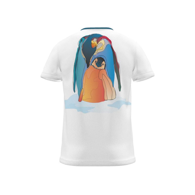 BoomGoo® T-shirt (unisex) pop art "Papapapenguin" 1cs chick sketch
