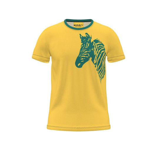 BoomGoo® T-shirt (unisex) "Zzzebra" 1y on yellow