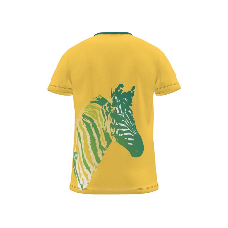 BoomGoo® T-shirt (unisex) "Zzzebra" 1y on yellow
