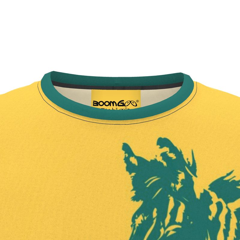BoomGoo® T-shirt (unisex) "Zzzebra" 1y on yellow