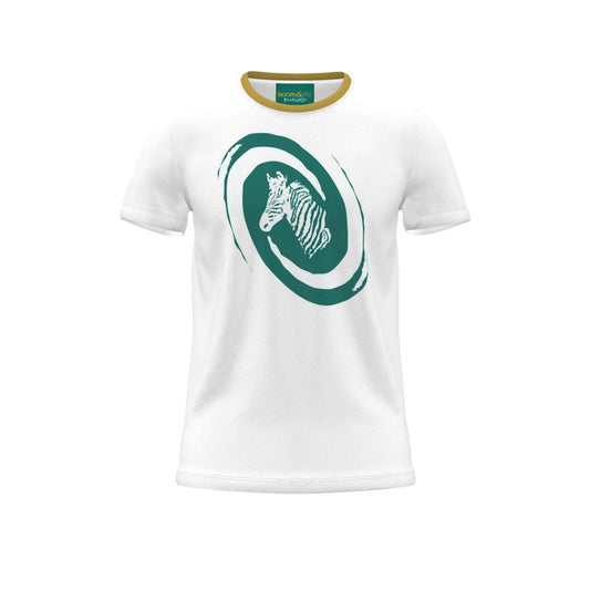 BoomGoo® T-shirt (unisex) "Zzzebra" 1sg Swirl green