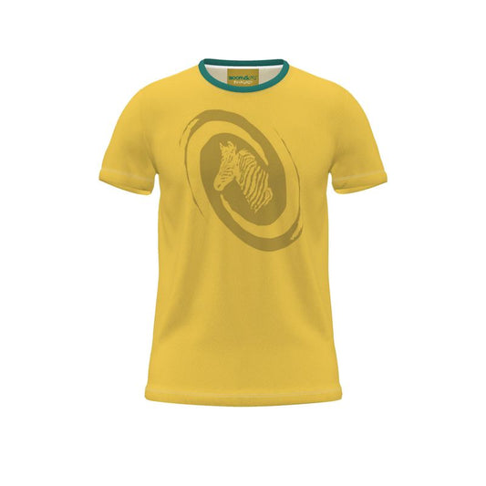 BoomGoo® T-shirt (unisex) "Zzzebra" 1sgogo Swirl gold on gold