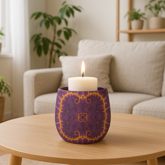 BoomGoo® Candle Holder (glass) F1577 "Milky Way Smoothie" 2