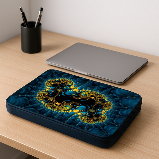 BoomGoo® 15" laptop zip sleeve F1632 "Celestial da Vinci"