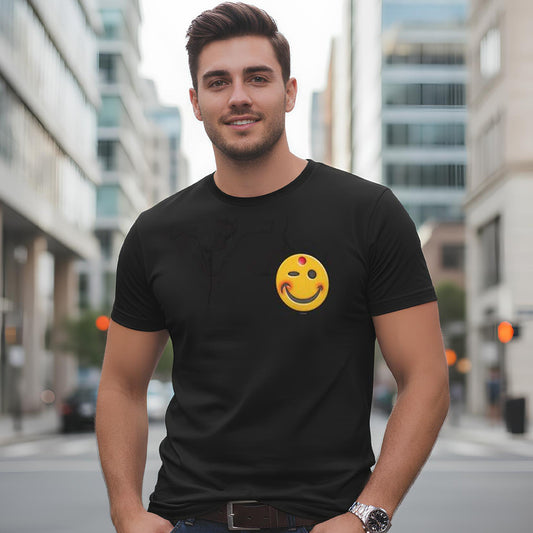 BoomGoo® T-shirt (unisex) "Happy" 3 black