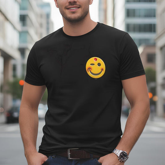 BoomGoo® T-shirt (unisex) "Happy" 3 black
