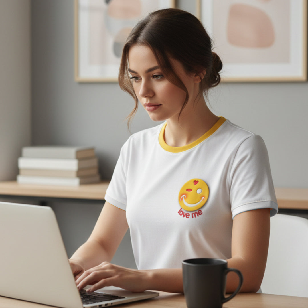 BoomGoo® T-shirt (unisex) "Happy I 9 Love Me