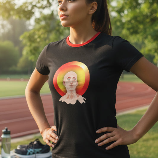 BoomGoo® T-shirt (unisex) pop art "Dany" 4b iGuru Gong on black