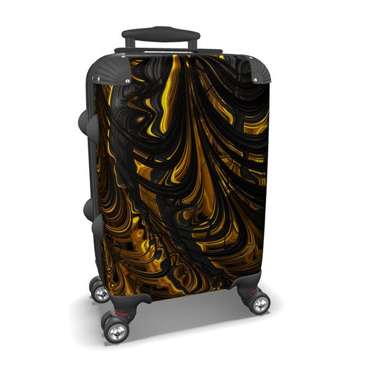 BoomGoo® Suitcase F1488 "Black Gold Flow" 1