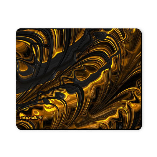 BoomGoo® Mousepad F1488 "Black Gold Flow" 3