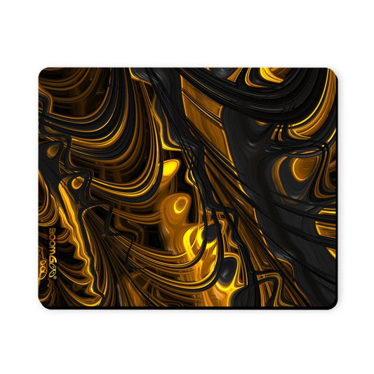 BoomGoo® Mousepad F1488 "Black Gold Flow" 4