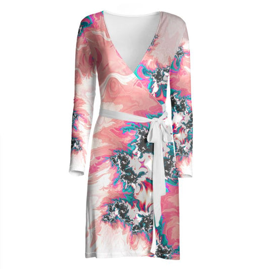BoomGoo® Wrap Dress F1354 "Mount Fuji Shabetto" 1