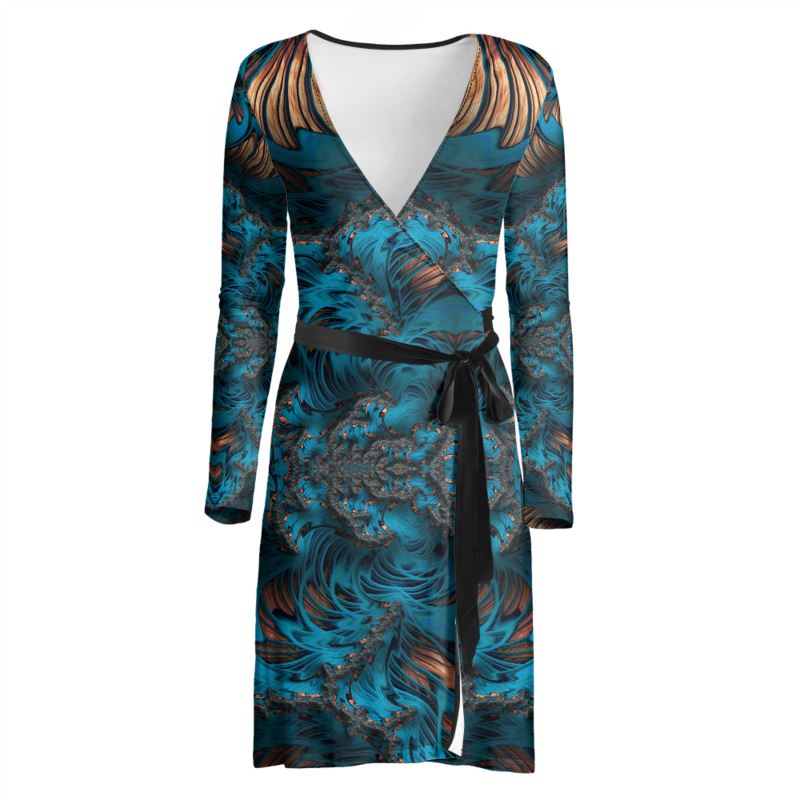 BoomGoo® Wrap Dress F1000 "Copper Valley" 1b