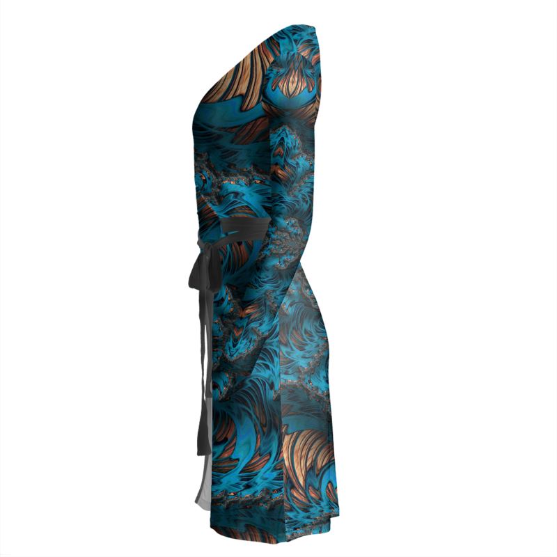 BoomGoo® Wrap Dress F1000 "Copper Valley" 1b