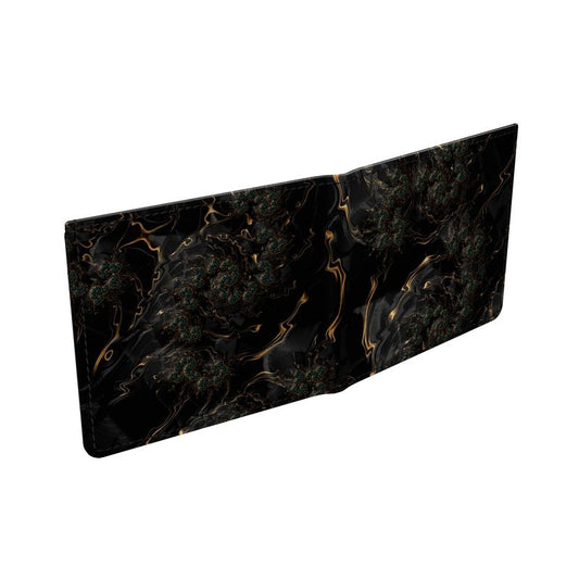 BoomGoo® Men's Wallet F1488 "Black Gold Flow II" 1