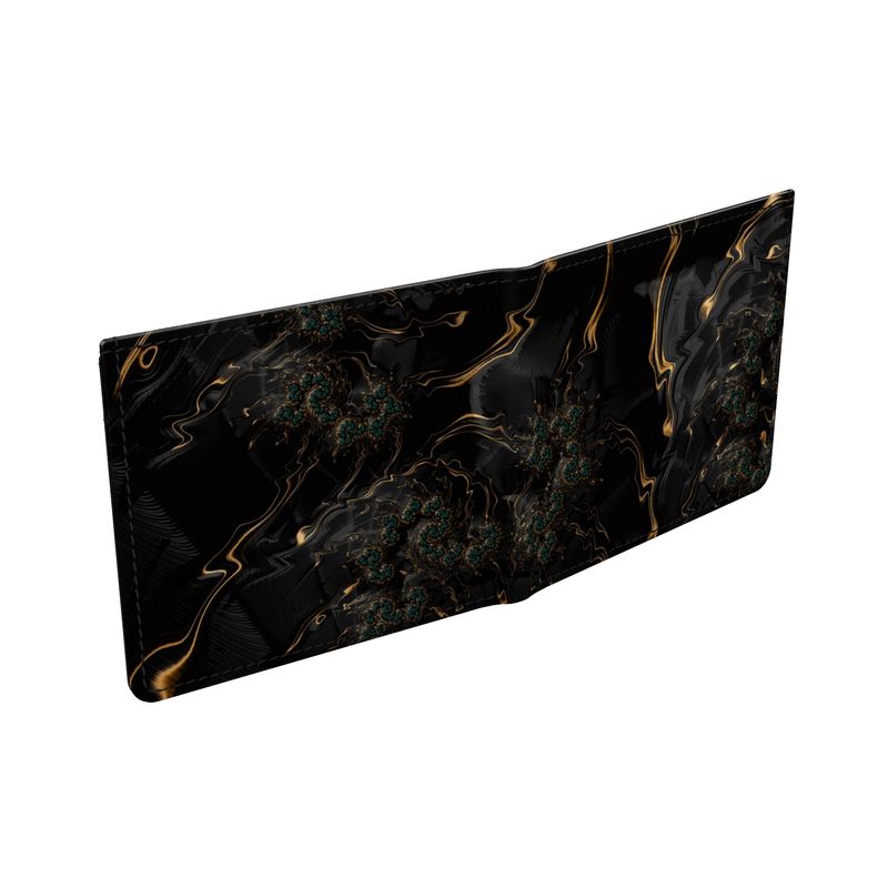 BoomGoo® Men's Wallet F1488 "Black Gold Flow II" 2