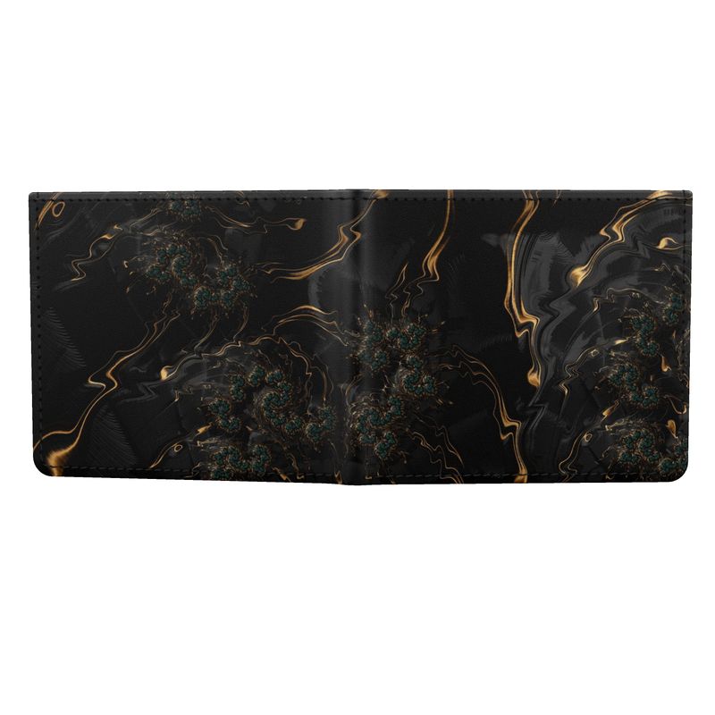 BoomGoo® Men's Wallet F1488 "Black Gold Flow II" 2