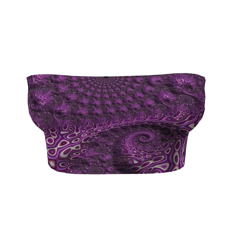 BoomGoo®  Bandeau Top F784 "Purple/Pink Crocodile"