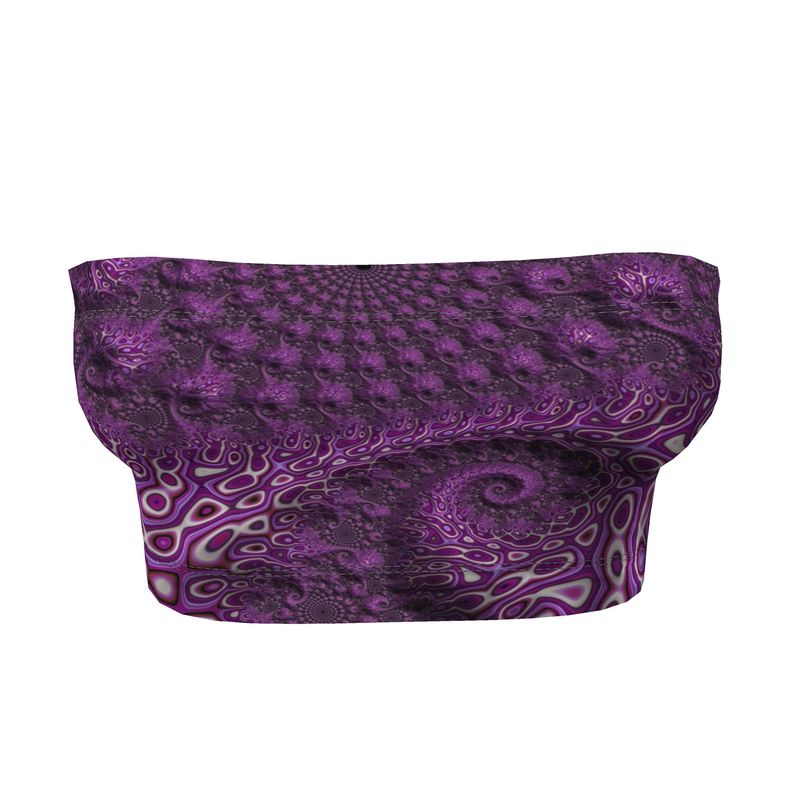 BoomGoo®  Bandeau Top F784 "Purple/Pink Crocodile"